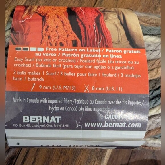 Bernat Softee verigated Taupe cream gray brown tranquil -2 x 80g Acrylic - Picture 6 of 6